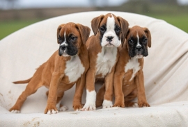 Female and male Boxer puppies available. Kids frie